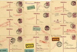 7690: Sammlungen und Posten Zeppelin und Luftpost - Ganzsachen