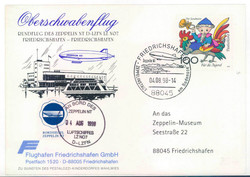 Airship Zeppelin NT, 04.08.1998, Upper Swabia Flight, roundtrip ...