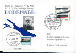 Airship Zeppelin NT, 10.08.2001, christening of the Zeppelin NT LZ ...