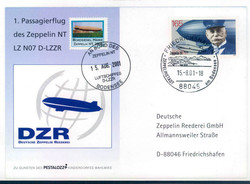 Luftschiff Zeppelin NT, 15.08.2001, Erster offizieller Passagierflug ...