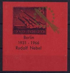 Bundesrepublik 14.5.1966 Raketenpost. Ungebrauchte Souvenirvignette ...