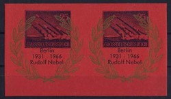 Bundesrepublik 14.5.1966 Raketenpost. Ungebrauchter Souvenirvignetten ...