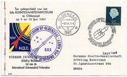 Bundesrepublik 9.6.1966 HOG Postraketen Versuchsstart anläßlich des ...