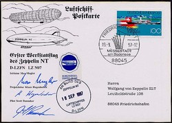 Luftschiff Zeppelin NT, 18.09.1997, Erster Werkstattflug ...