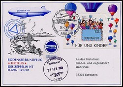 Luftschiff Zeppelin NT, 25.02.1998, Bodensee Rundflug, Testflug. ...