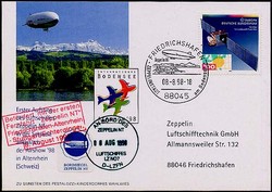 Luftschiff Zeppelin NT, 08.08.1998, Erster Fernflug ...