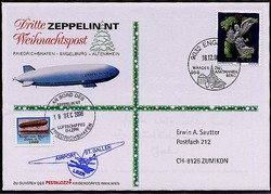 Luftschiff Zeppelin NT, 18.12.2000, Dritte Zeppelin NT Weihnachtspost ...