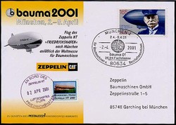 Luftschiff Zeppelin NT, 02.04.2001, Flug nach München zur Weltmesse ...