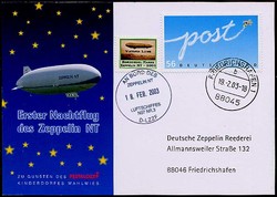 Luftschiff Zeppelin NT, 18.02.2003, Erster Nachtflug des Zeppelin NT ...