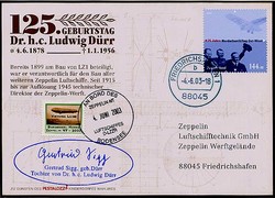 Luftschiff Zeppelin NT, 04.06.2003, 125. Geburtstag Dr.h.c. Ludwig ...