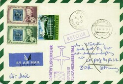 Leipziger Frühjahrsmesse 1963 Messesonderflug, Zuleitungspost von ...