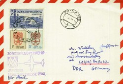 Leipziger Frühjahrsmesse 1963 Messesonderflug, Zuleitungspost aus ...