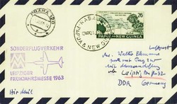 Leipziger Frühjahrsmesse 1963 Messesonderflug, Zuleitungspost aus ...