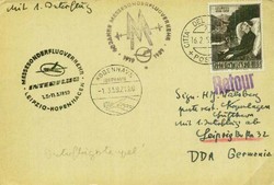 Leipziger Frühjahrsmesse 1959 Messesonderflugpost, Zuleitungspost ...