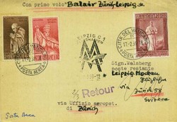 Leipziger Frühjahrsmesse 1959 Messesonderflugpost, Zuleitungspost ...