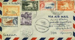Leipzig spring fair 1959 special fair air mail service, mail from ...