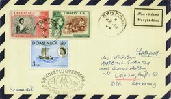 Leipzig autumn fair 1964 special fair air mail service, mail from ...