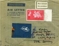 Leipziger Herbstmesse 1964 Messesonderflugpost, Zuleitung von den ...