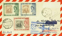 Leipziger Frühjahrsmesse 1962 Messesonderflugpost, Zuleitung aus ...