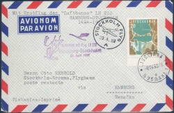 20.04.1959 - Lufthansa Sonderflugbrief vom Eröffnungsflug ...