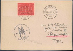 Leipziger Frühjahrsmesse 1959. Messesonderflugverkehr, Zuleitung aus ...