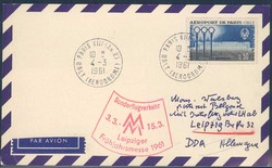 Leipziger Frühjahrsmesse 1961. Messesonderflugverkehr, Zuleitung ...