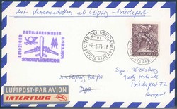 Leipziger Frühjahrsmesse 1974. Messesonderflugverkehr, Zuleitung ...