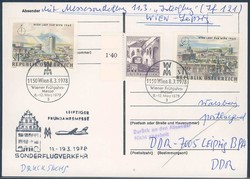 Leipziger Frühjahrsmesse 1978. Messesonderflugverkehr, Zuleitung ...