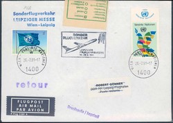 Leipziger Frühjahrsmesse 1981. Messesonderflugverkehr, Zuleitung UNO ...