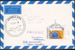 Leipziger Frühjahrsmesse 1982. Messesonderflugverkehr, Zuleitung Uno ...