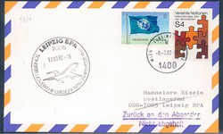 Leipziger Frühjahrsmesse 1982. Messesonderflugverkehr, Zuleitung Uno ...