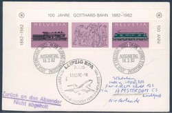 Leipziger Frühjahrsmesse 1982. Messesonderflugverkehr, Zuleitung ...