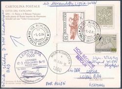 Leipziger Frühjahrsmesse 1984. Messesonderflugverkehr, Zuleitung ...