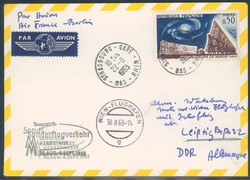 Leipziger Herbstmesse 1963. Messesonderflugverkehr, Zuleitung ...