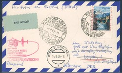 Leipziger Herbstmesse 1965. Messesonderflugverkehr, Zuleitung ...