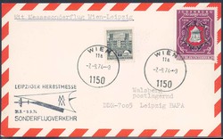 Leipziger Herbstmesse 1974. Messesonderflugverkehr, Zuleitung ...