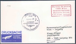 Leipziger Herbstmesse 1982. Messesonderflugverkehr, Zuleitung UNO ...