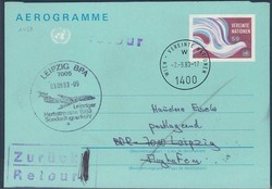 Leipziger Herbstmesse 1983. Messesonderflugverkehr, Zuleitung UNO ...