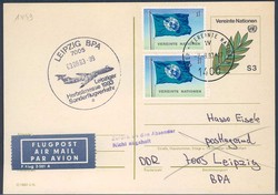 Leipziger Herbstmesse 1983. Messesonderflugverkehr, Zuleitung UNO ...