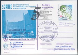 Leipziger Herbstmesse 1984. Messesonderflugverkehr, Zuleitung UNO ...