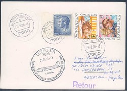 Leipziger Herbstmesse 1986. Messesonderflugverkehr, Zuleitung ...