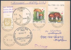 Leipziger Herbstmesse 1986. Messesonderflugverkehr, Zuleitung ...