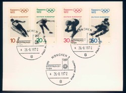 Beleg Bundesrepublik Deutschland, , .  Motiv: Sport u. Spiel, ...