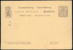 Ganzsache , Details siehe Abbildung, " inland"