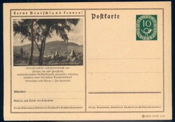 Ganzsache , Details siehe Abbildung,