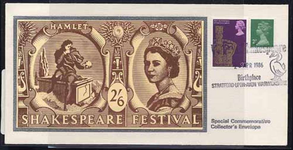 Shakespeare Special Commemorative Collector's envelope from April 23, ...