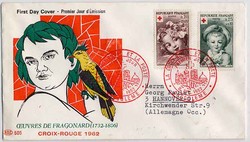 FRANKREICH Rotes Kreuz 1962. Ersttagsbrief