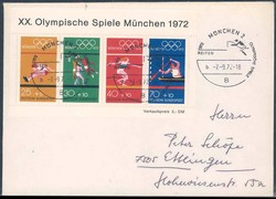 782808: Sport & Games, Munich 1972, Special Postmarks