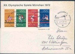 OLYMPIADE München 1972. Beleg(e). Details siehe Abbildung