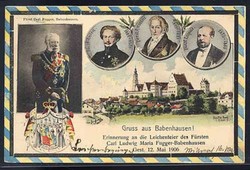 8943 Babenhausen, Erinnerungen an die Leichenfeier des Fürsten Carl ...